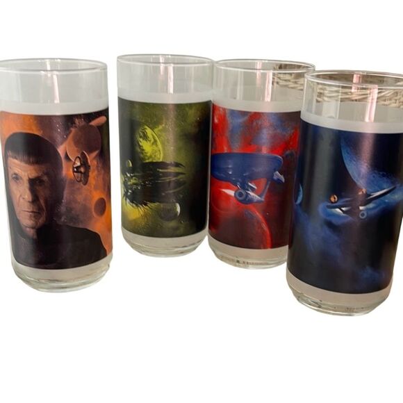 Star Trek Other - Set of 4 Star Trek glasses , Paramount promotional, Burger King 2008.